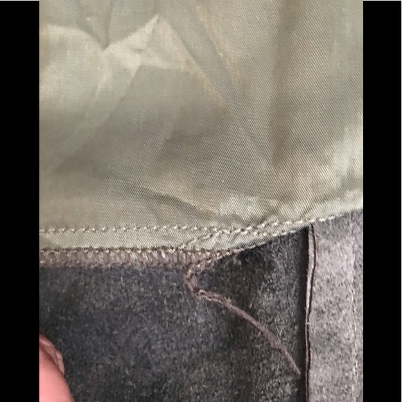 Vintage Green Genuine Leather Comint Pants - Picture 9 of 13